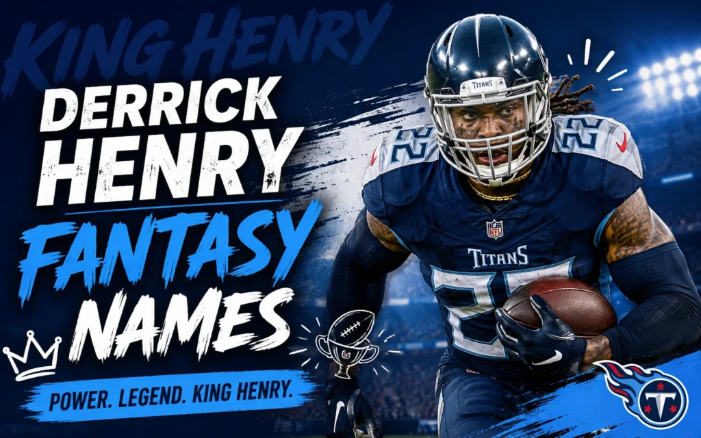 Derrick Henry Fantasy Names: 150+ Picks for Every Kind of League (2026) Derrick Henry Fantasy Names: 150+ Picks for Every Kind of League (2026)