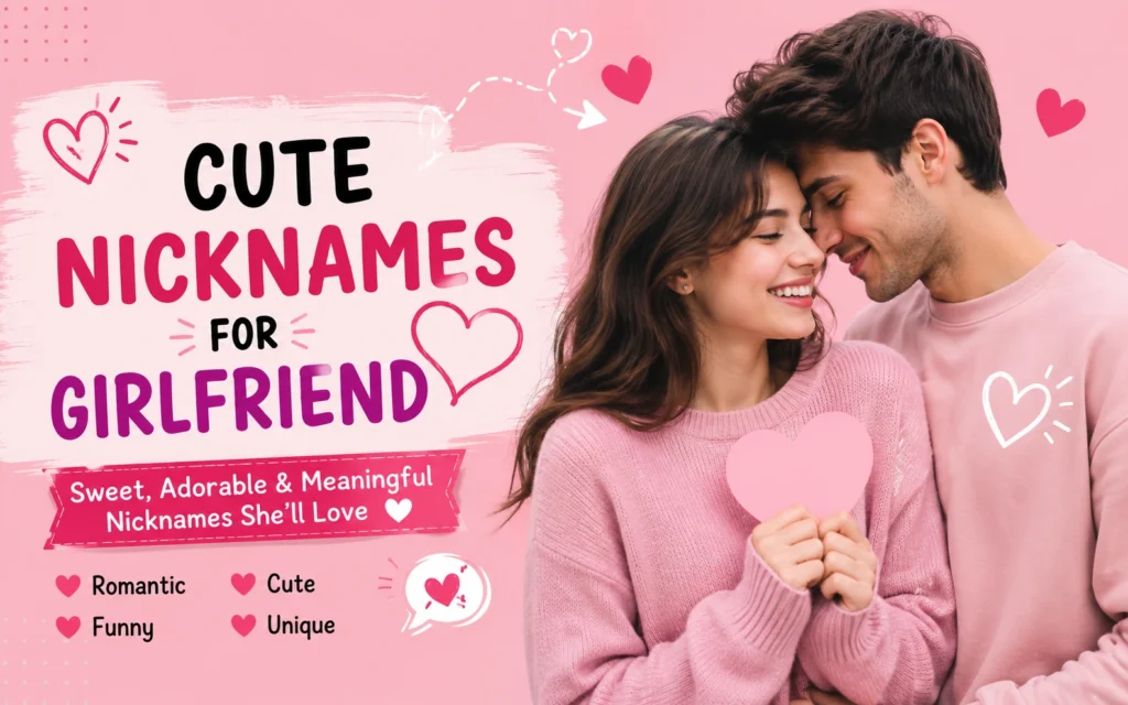 150+ Cute Nicknames for Girlfriend That Actually Melt Hearts 150+ Cute Nicknames for Girlfriend That Actually Melt Hearts