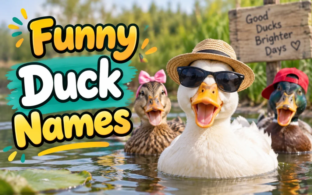 Funny Duck Names: 150+ Picks for Every Kind of Quacker (2026) Funny Duck Names: 150+ Picks for Every Kind of Quacker (2026)
