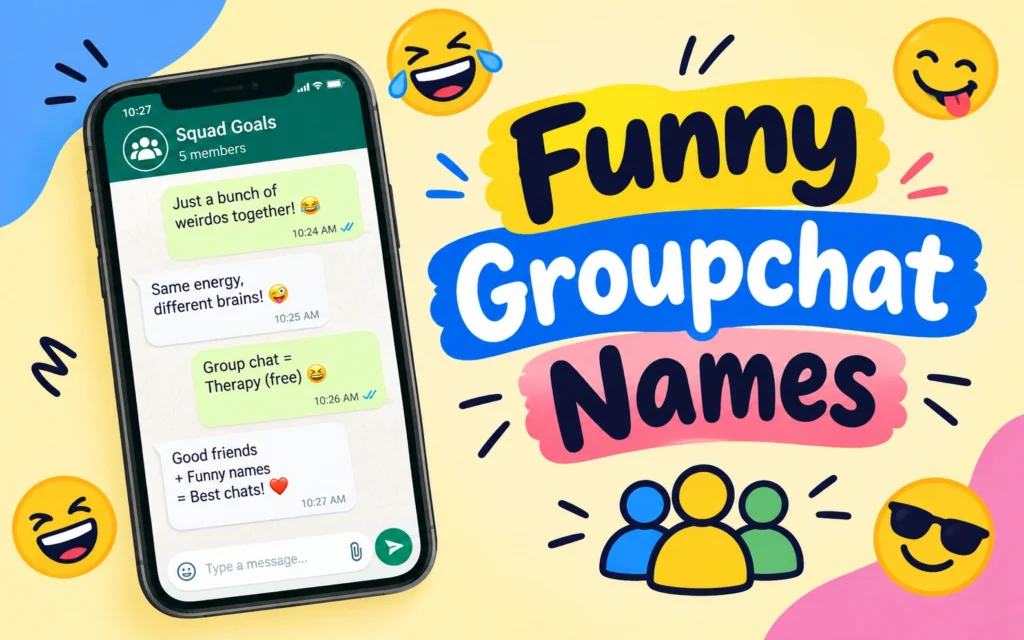 Funny Groupchat Names That Will Make Your Friends Actually Read Their Notifications Funny Groupchat Names That Will Make Your Friends Actually Read Their Notifications