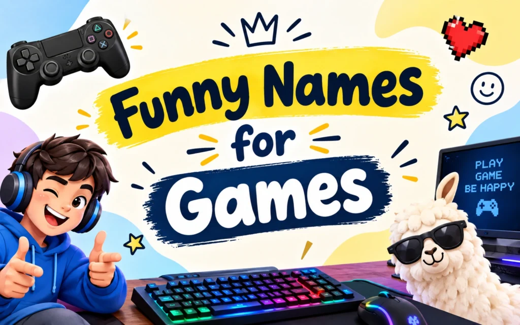 Funny Names for Games: 200+ Hilarious Picks Nobody Else Is Using in 2026